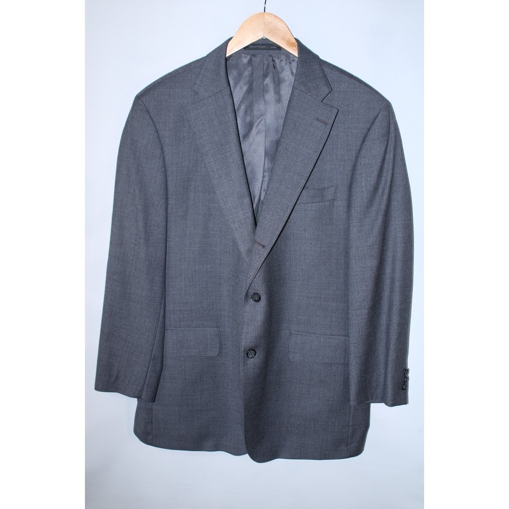 J. Press Men's Size 44 Gray Parker Formal Business Three Button Suit Jacket